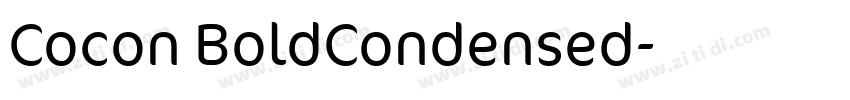 Cocon BoldCondensed字体转换